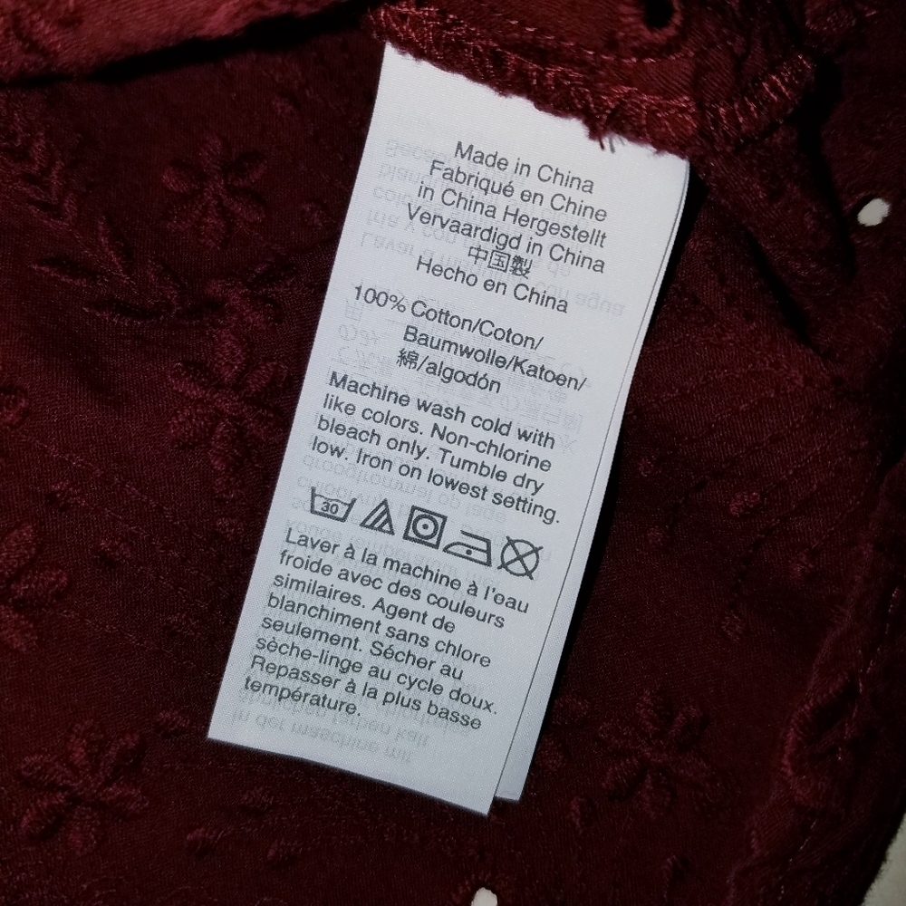 Madewell | Poplin Cotton Long Sleeve blouse size S - Picture 7 of 13